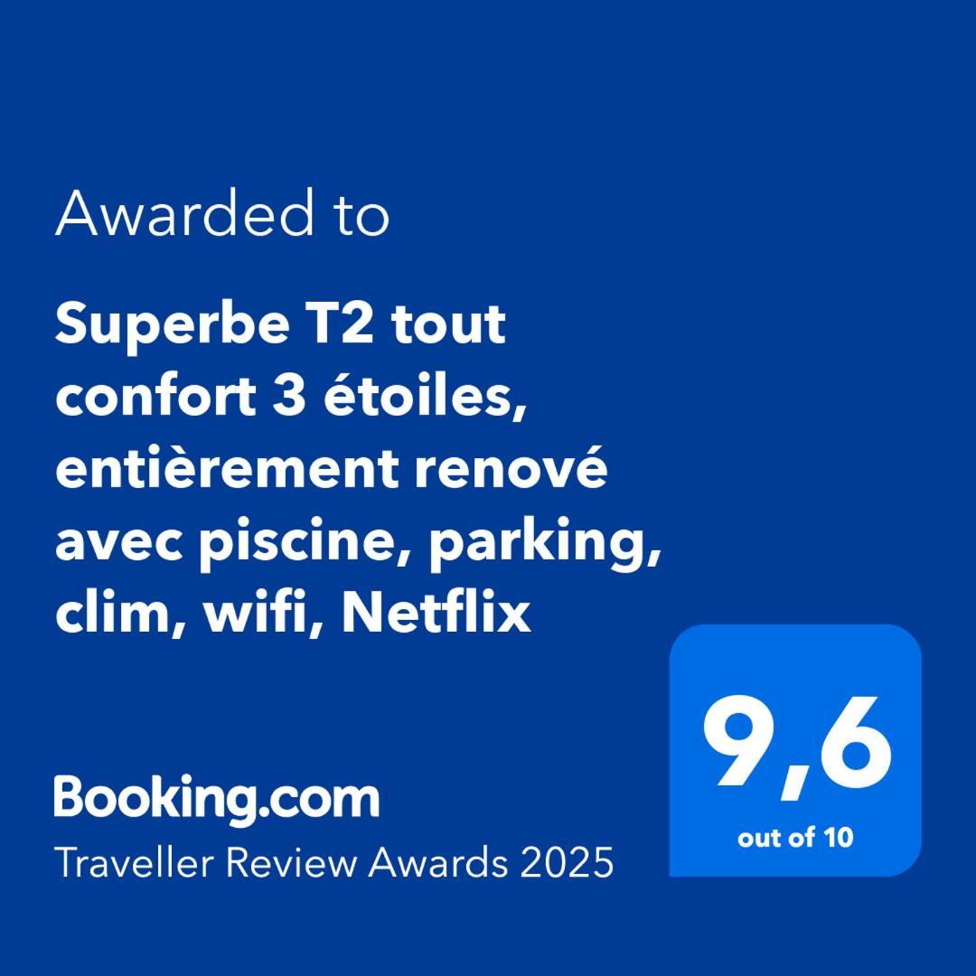 Superbe T2 Tout Confort 3 Etoiles, Entierement Renove Avec Piscine, Parking, Clim, Wifi, Netflix La Grande-Motte Eksteriør billede